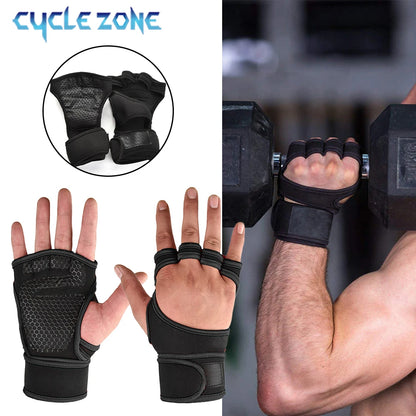 Weightlifting Gym Gloves – Palm & Wrist Support – Men & Women