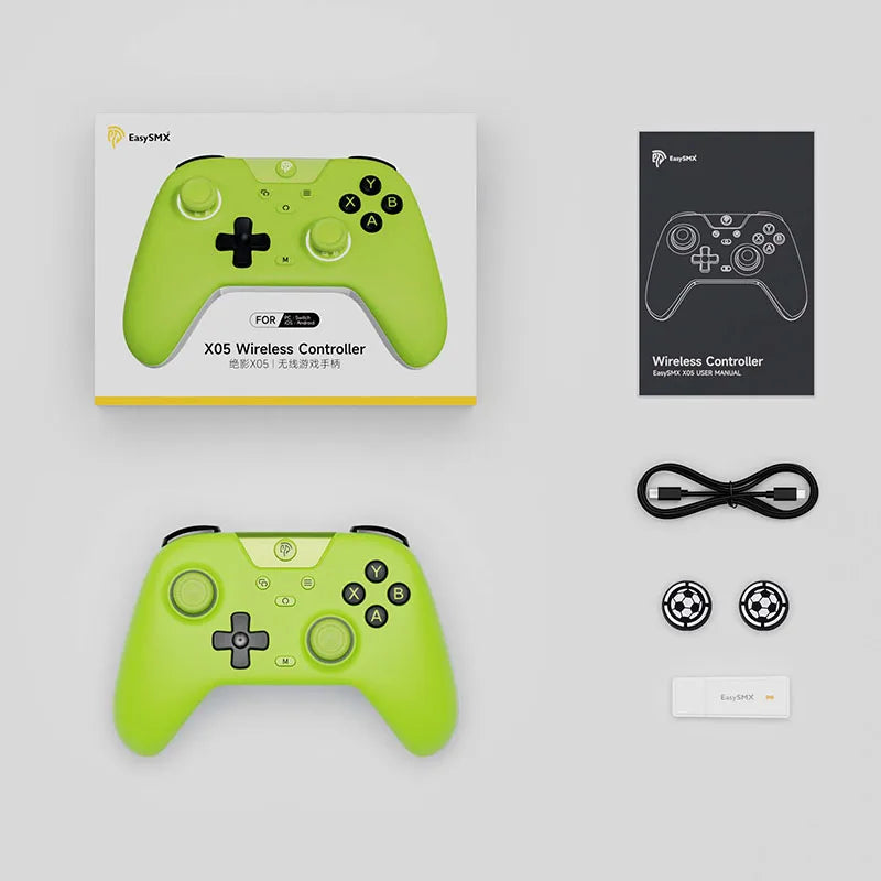 EasySMX X05 – RGB Wireless Gamepad with Hall Effect (PC/Switch/Phone)