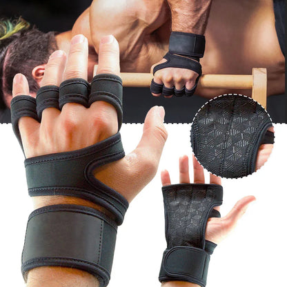 Weightlifting Gym Gloves – Palm & Wrist Support – Men & Women
